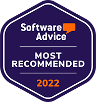 software advice 2022 badge most recommended